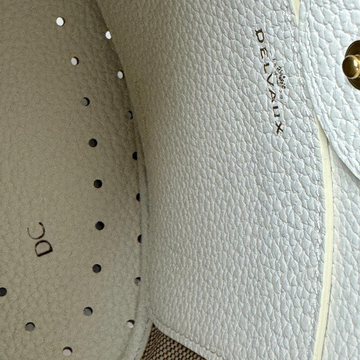 新品同様 デルヴォー DELVAUX パンミニバケット イリュージョン ジャガード ハンドバッグ AA0607 レディース