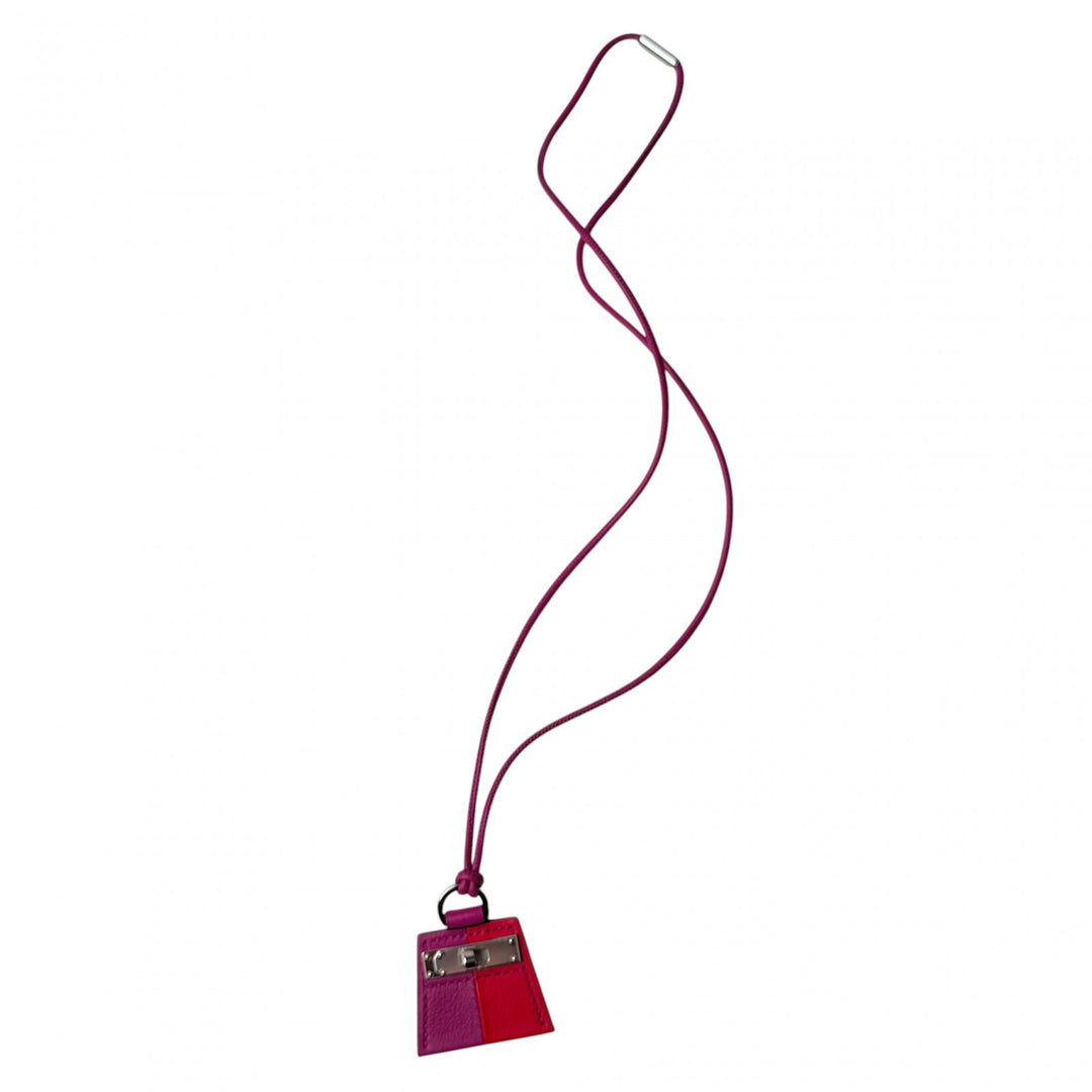 美品 エルメス HERMES モンプティ ケリー PM シルバー金具 ネックレス レディース