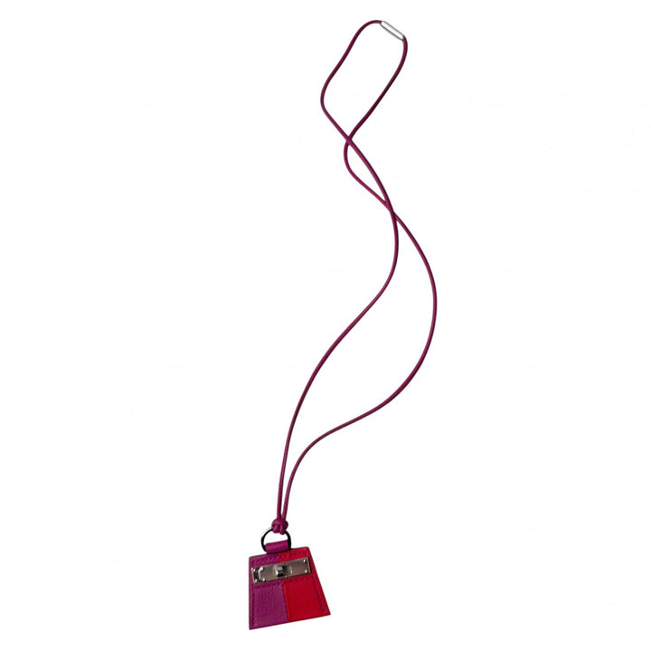 美品 エルメス HERMES モンプティ ケリー PM シルバー金具 ネックレス レディース