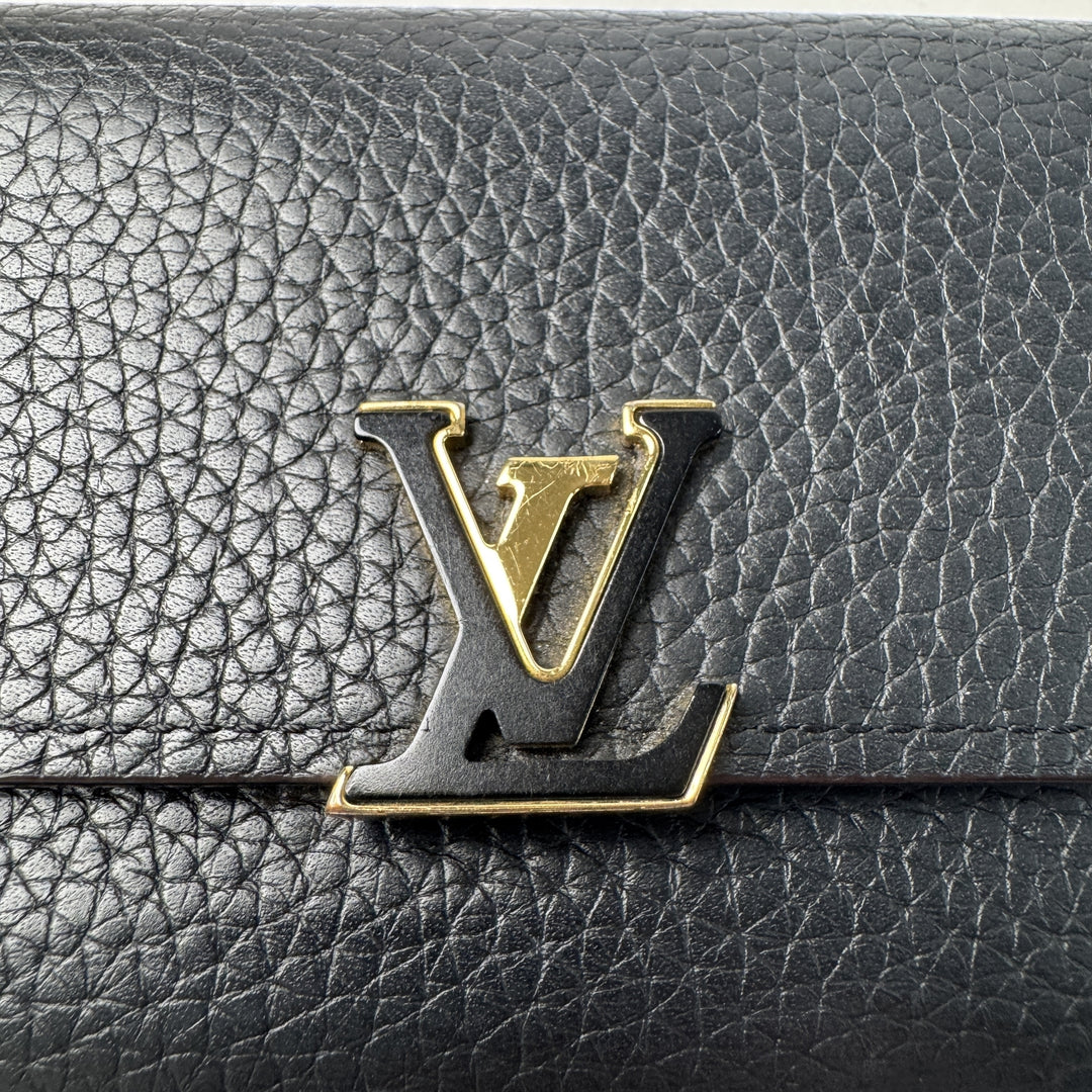 ルイヴィトン LOUIS VUITTON ポルトフォイユ カプシーヌ コンパクト M62157 IC レディース
