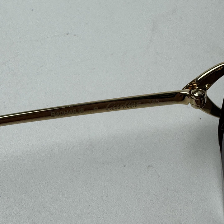 美品 カルティエ Cartier サングラス デコールC クラシック ドゥ CT0046S 度なし メンズ