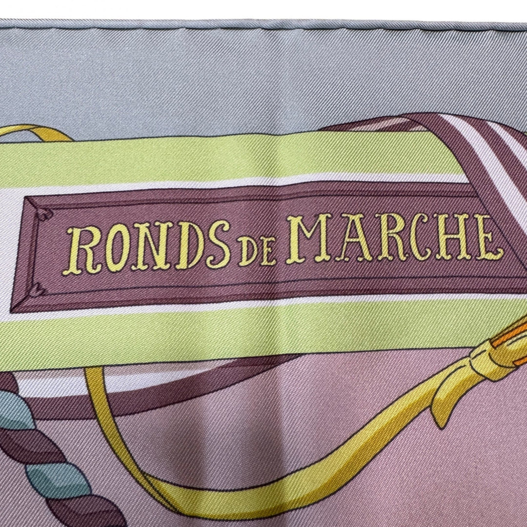 エルメス HERMES カレ90 Ronds de Marche 輪の行進 スカーフ レディース