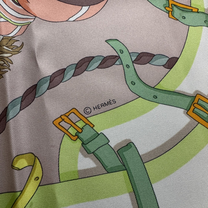 エルメス HERMES カレ90 Ronds de Marche 輪の行進 スカーフ レディース