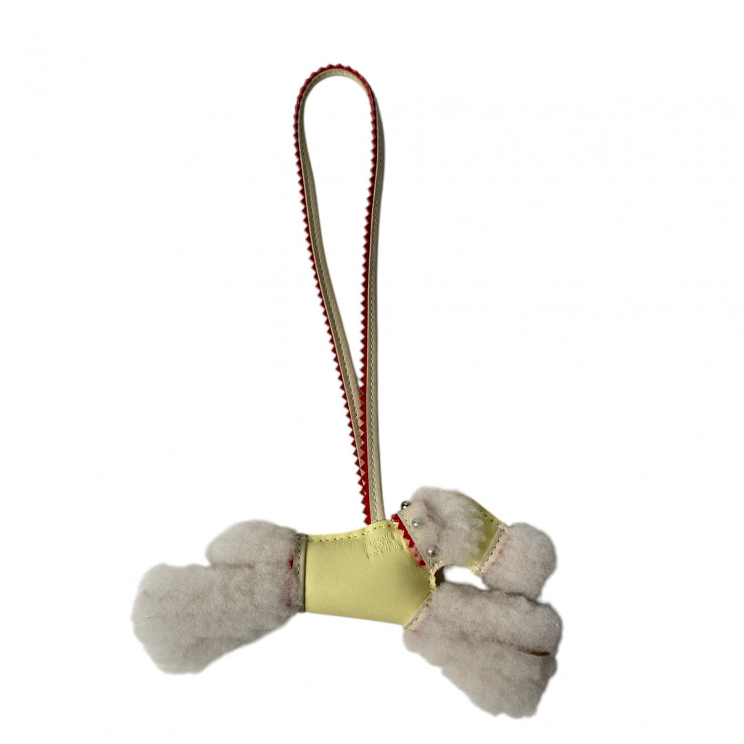 未使用 エルメス HERMES バディチャーム エピック K 刻印 ジョーヌミルトン/クレ/ルージュラデュー/エクリュ　レディース