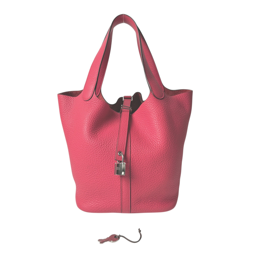 エルメス HERMES ピコタンロック MM シルバー金具 D刻印 #161 レディース