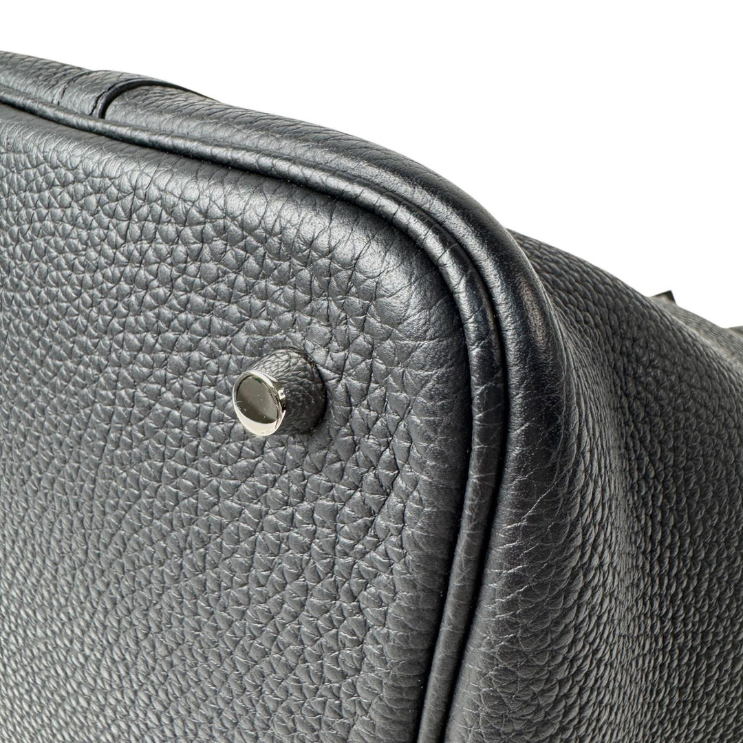 美品 エルメス HERMES ピコタンロック MM ノワール 黒 トリヨンクレマンス ハンドバッグ A刻印 レディース