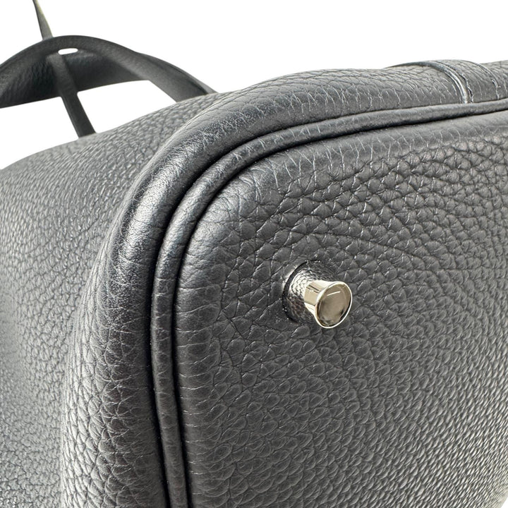 美品 エルメス HERMES ピコタンロック MM ノワール 黒 トリヨンクレマンス ハンドバッグ A刻印 レディース