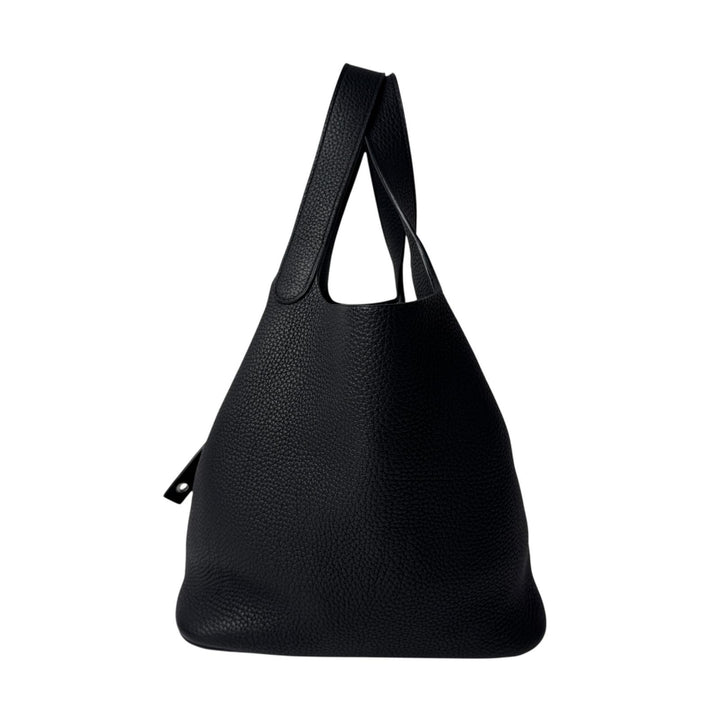 美品 エルメス HERMES ピコタンロック MM ノワール 黒 トリヨンクレマンス ハンドバッグ A刻印 レディース