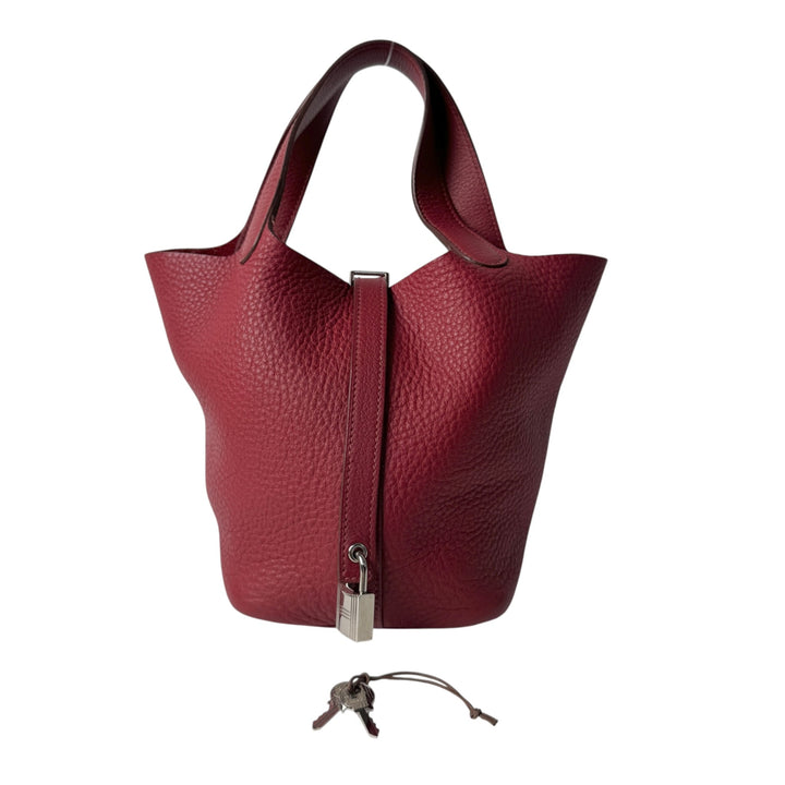 エルメス HERMES ピコタンロック PM シルバー金具 □N刻印 #163 ハンドバッグ レディース