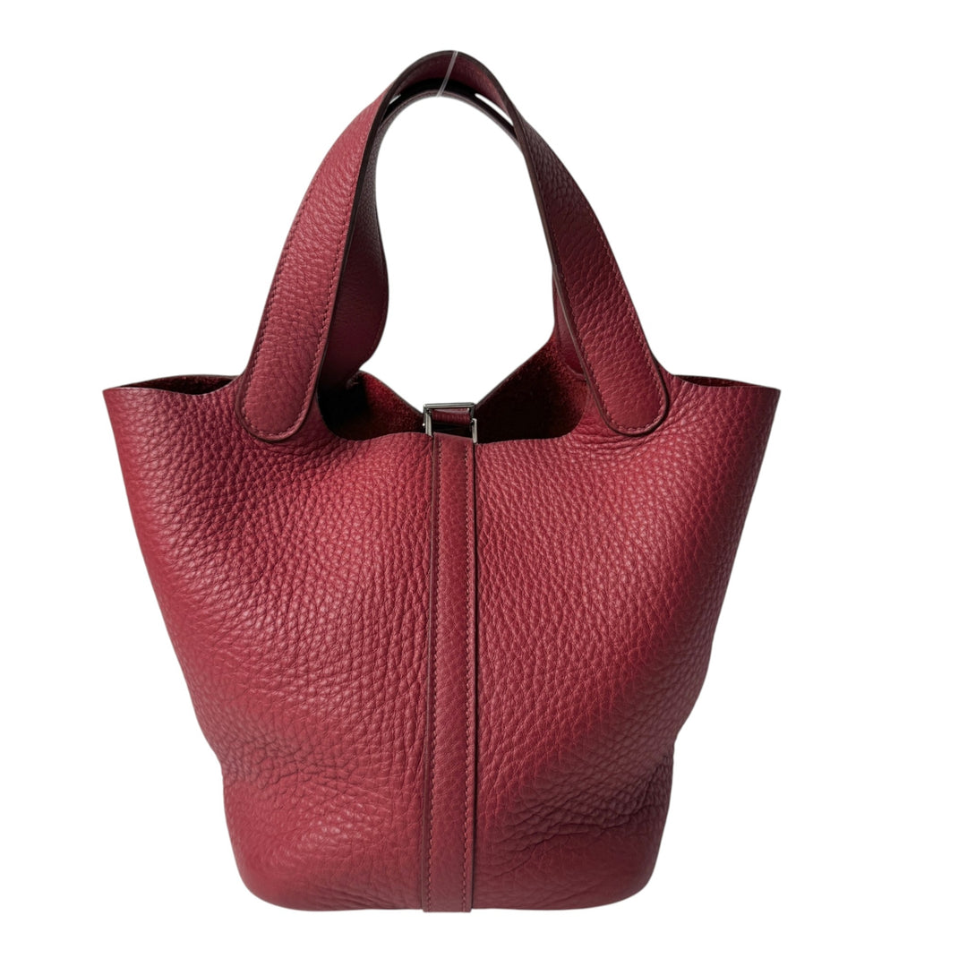 エルメス HERMES ピコタンロック PM シルバー金具 □N刻印 #163 ハンドバッグ レディース