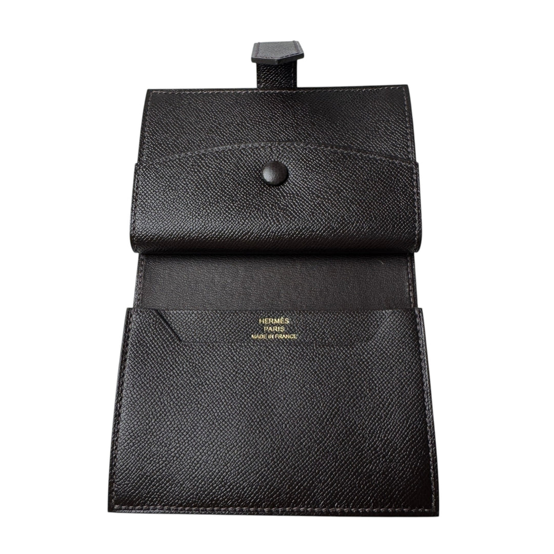 新品 エルメス HERMES べアンミニ コンパクトウォレット ベブラン GD金具 G刻印 レディース