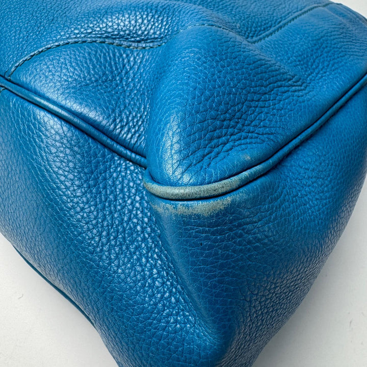 グッチ GUCCI バンブー ダイアナ 2way レザー ショルダーバッグ ハンドバッグ ブルー 282315 斜めがけ クロスボディ レディース