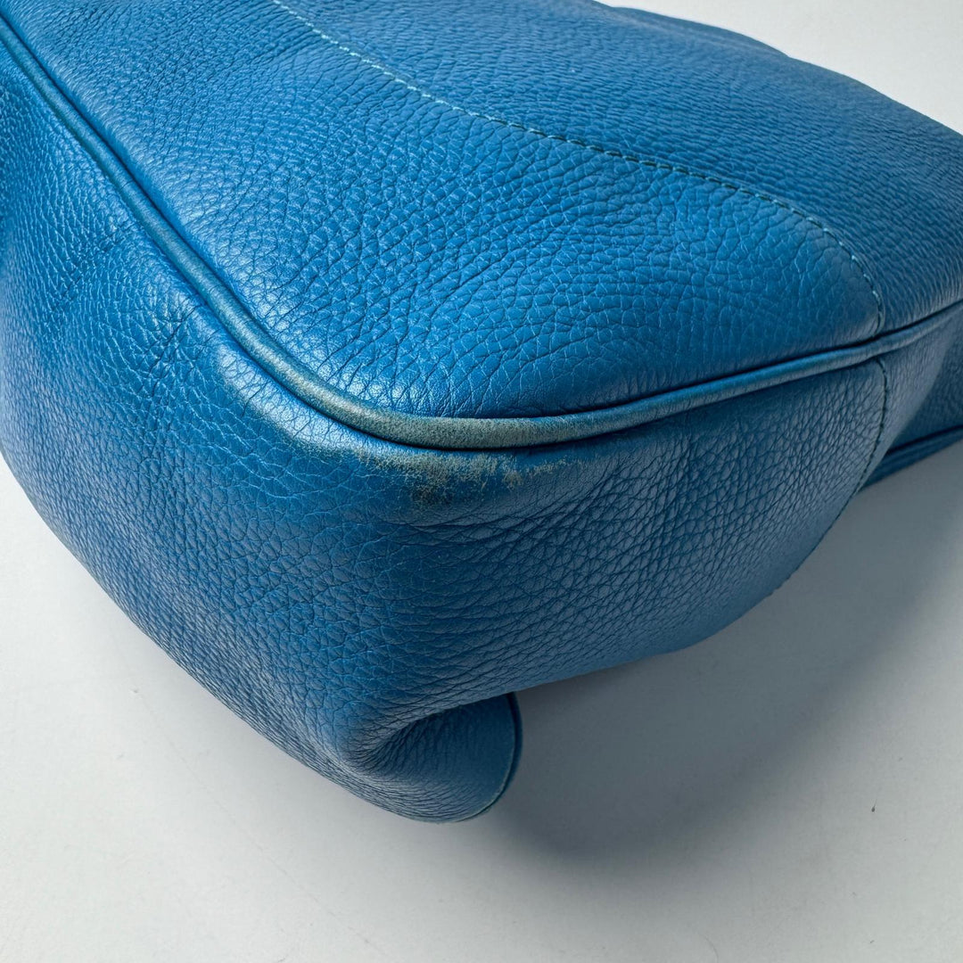 グッチ GUCCI バンブー ダイアナ 2way レザー ショルダーバッグ ハンドバッグ ブルー 282315 斜めがけ クロスボディ レディース
