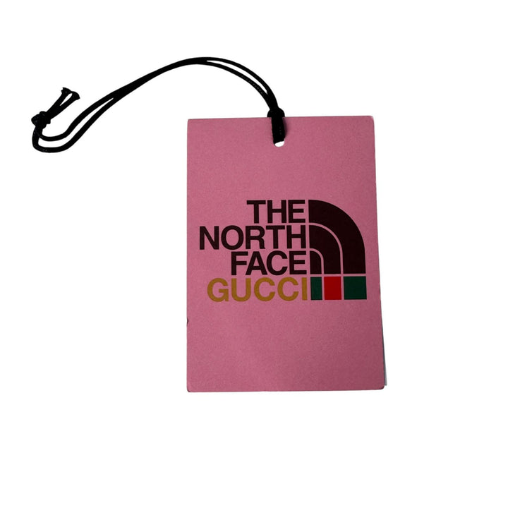 美品 グッチ×ノースフェイス GUCCI × THE NORTH FACE コラボ Tシャツ 猫 カーキ グリーン 616036 XJDRD 3450 メンズ