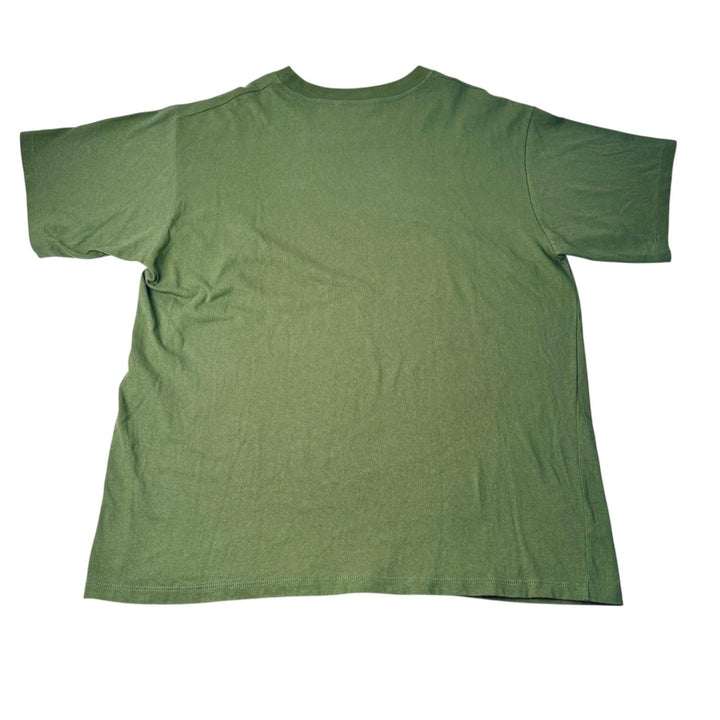 美品 グッチ×ノースフェイス GUCCI × THE NORTH FACE コラボ Tシャツ 猫 カーキ グリーン 616036 XJDRD 3450 メンズ