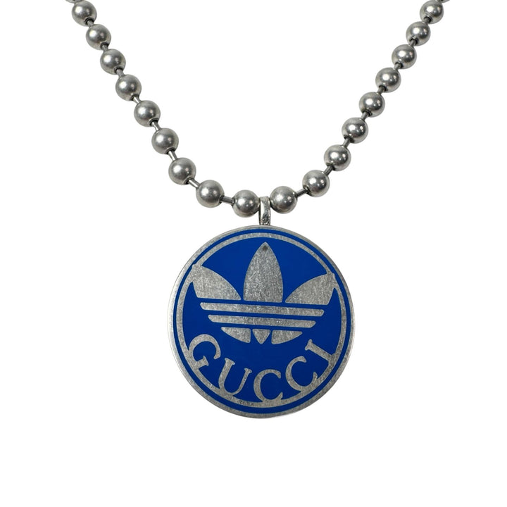 グッチ アディダス GUCCI×adidas コラボ トレフォイル ボールチェーンネックレス 925 メンズ