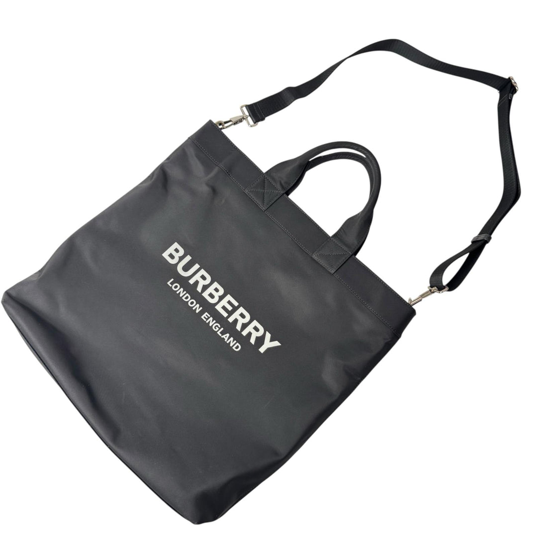バーバリー BURBERRY アーティ アルティエ 2WAY トートバッグ ショルダーバッグ A4収納可 ナイロン 黒 斜めがけ クロスボディ 8026233 レディース