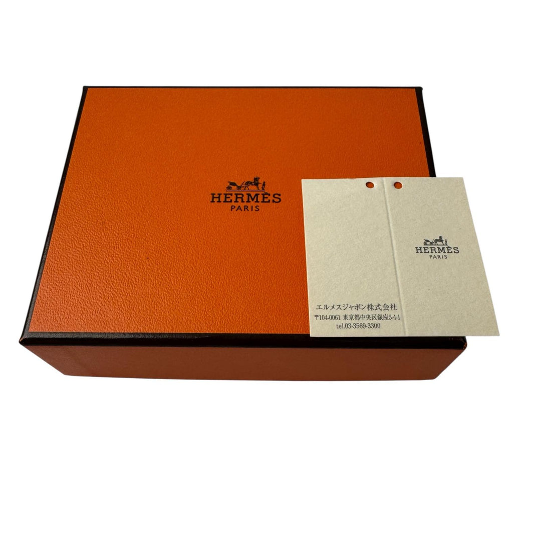 美品 エルメス HERMES カルメン トリコロール モーヴペール バッグチャーム W刻印 レディース