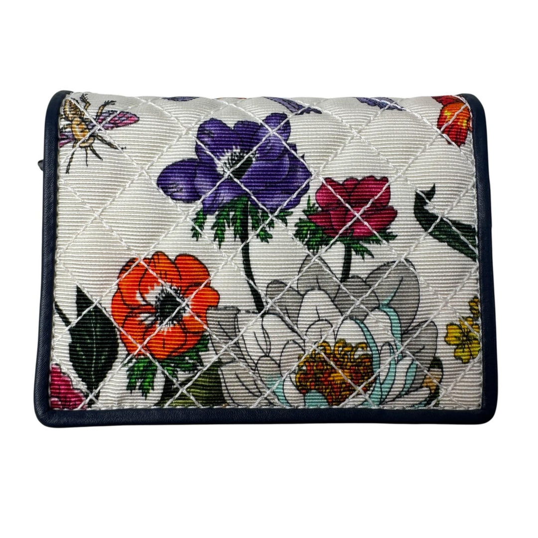 美品 グッチ GUCCI ズゥミ フローラ 二つ折り財布 コンパクトウォレット 536353 レディース