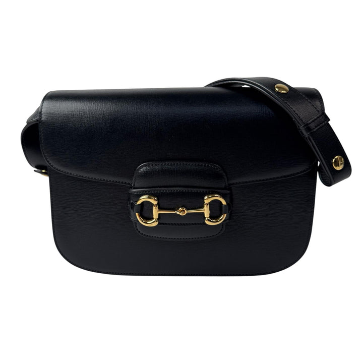 新品同様 グッチ GUCCI ホースビット 1955 ショルダーバッグ ブラック 602204 レディース