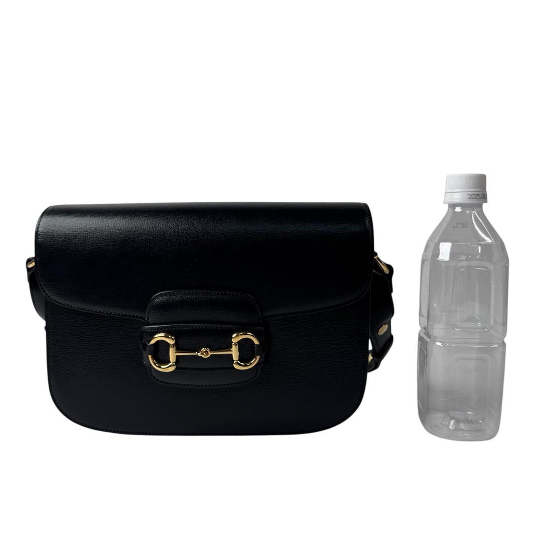 新品同様 グッチ GUCCI ホースビット 1955 ショルダーバッグ ブラック 602204 レディース