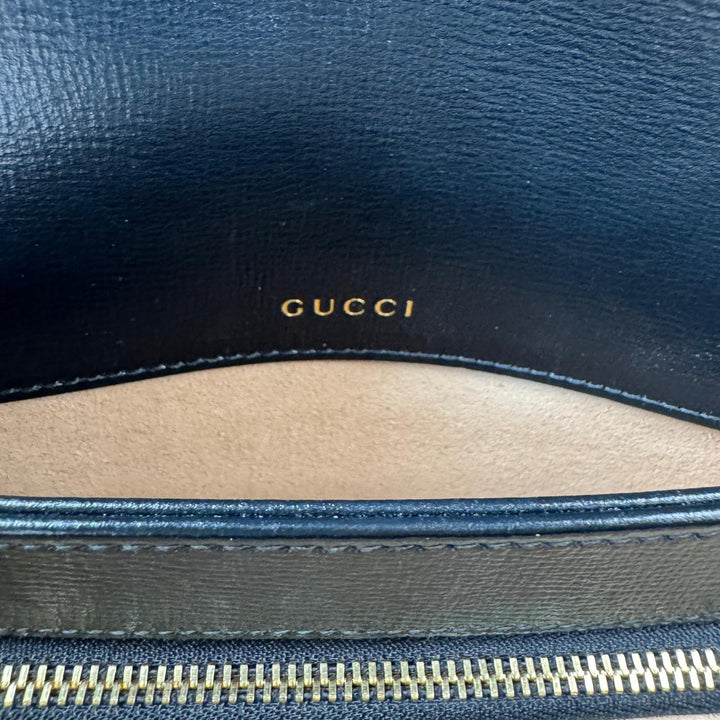 新品同様 グッチ GUCCI ホースビット 1955 ショルダーバッグ ブラック 602204 レディース