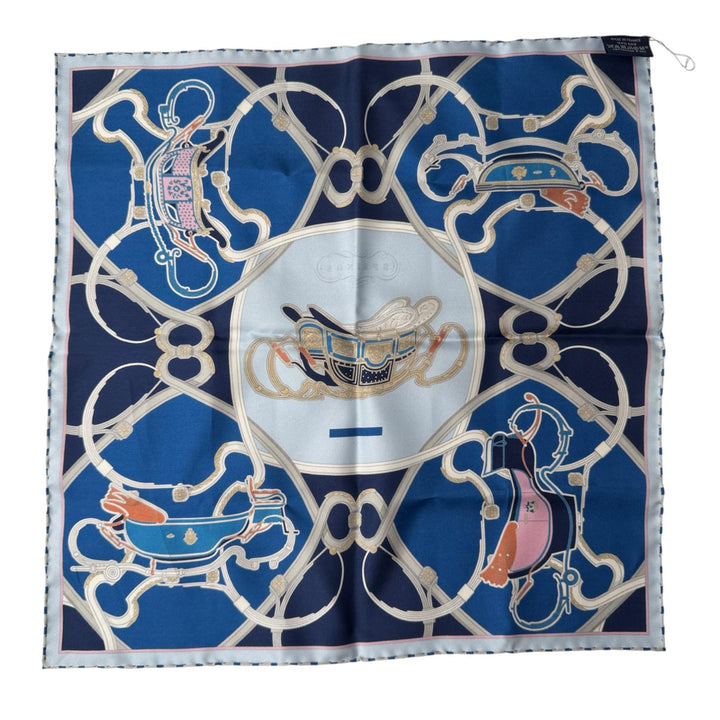 エルメス HERMES カレ45 スプリングス リミックス シルク スカーフ ガヴロッシュ レディース