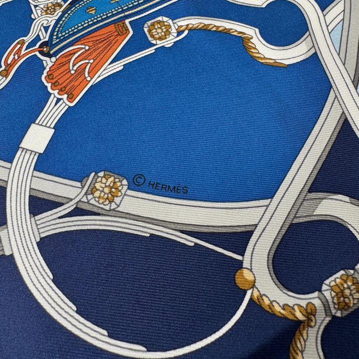 エルメス HERMES カレ45 スプリングス リミックス シルク スカーフ ガヴロッシュ レディース
