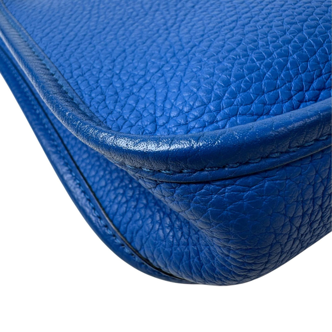 エルメス HERMES エヴリン アマゾン TPM ブルーゼリージュ C刻印 ショルダーバッグ 斜めがけ クロスボディ レディース