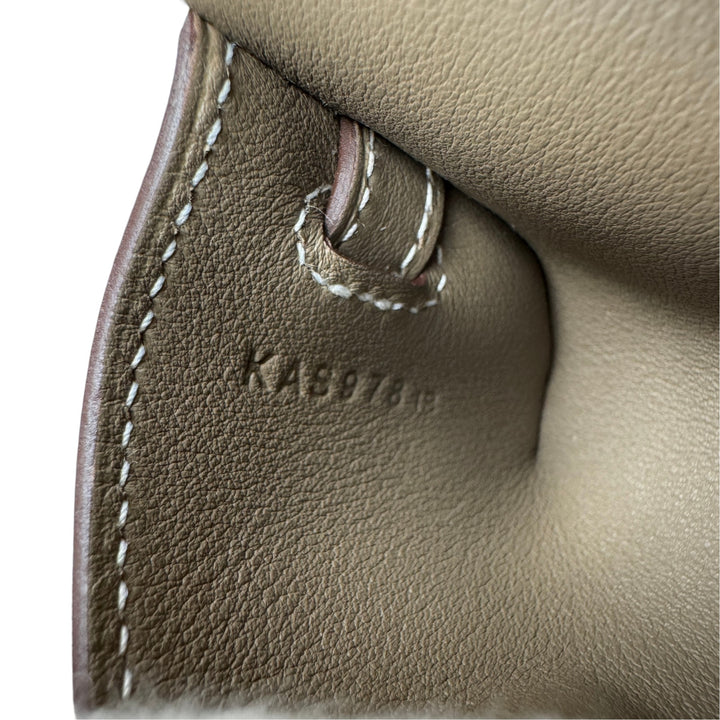 新品 エルメス HERMES ケリー フェスティバル バッグチャームエトゥープ K刻印 レディース