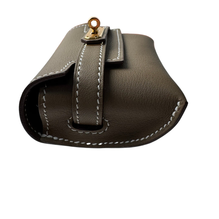 新品 エルメス HERMES ケリー フェスティバル バッグチャームエトゥープ K刻印 レディース
