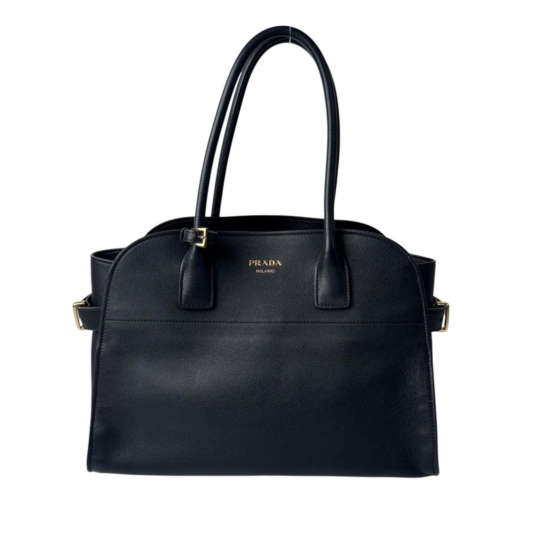 プラダ PRADA ミディアム ソフトグレイン レザー トートバッグ 1BG537 肩がけ レディース