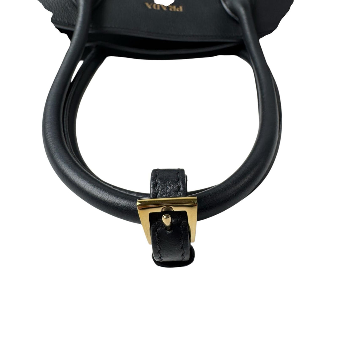 プラダ PRADA ミディアム ソフトグレイン レザー トートバッグ 1BG537 肩がけ レディース