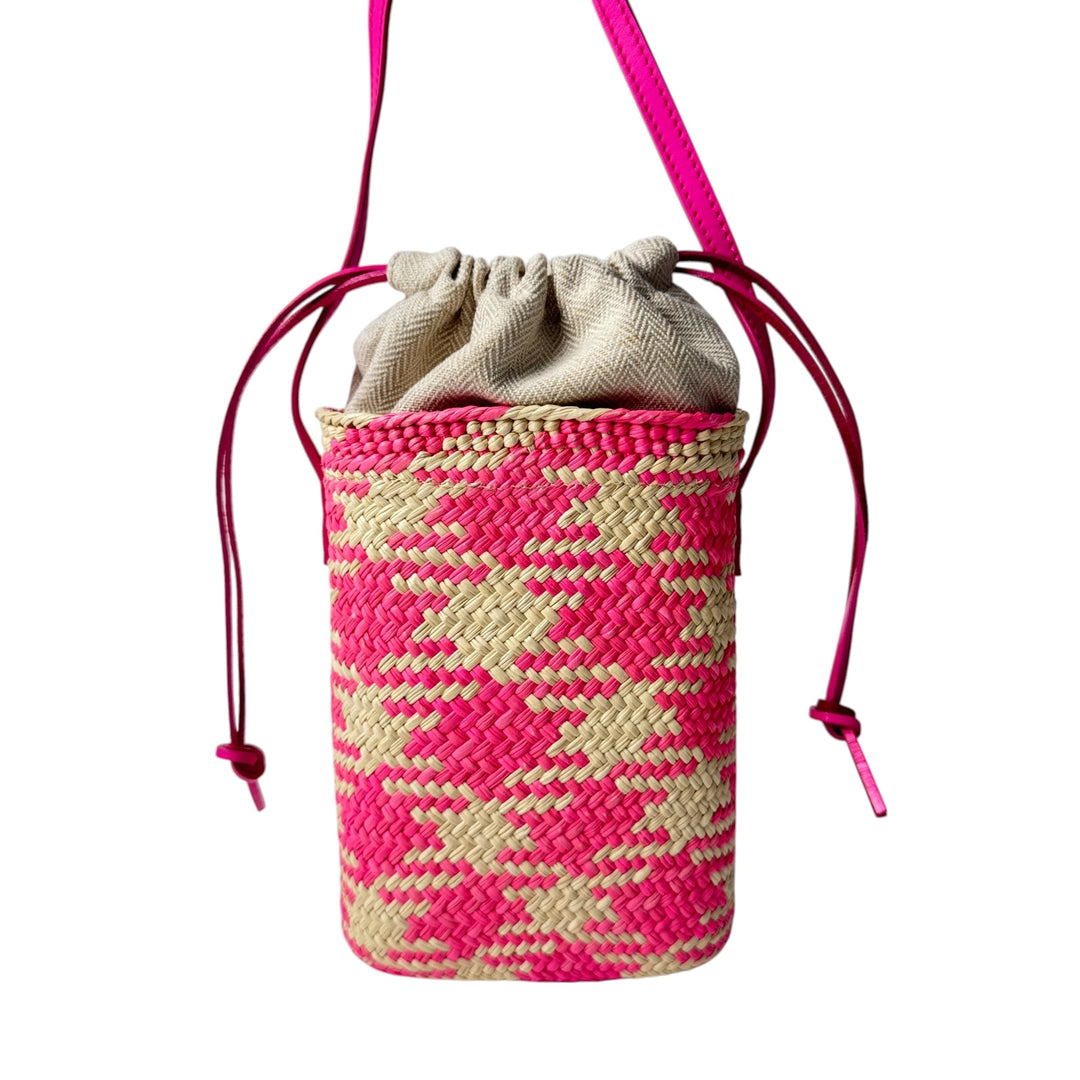 美品 ロエベ LOEWE アナグラム スクエア ポケット ミニショルダーバッグ 斜めがけ クロスボディ レディース