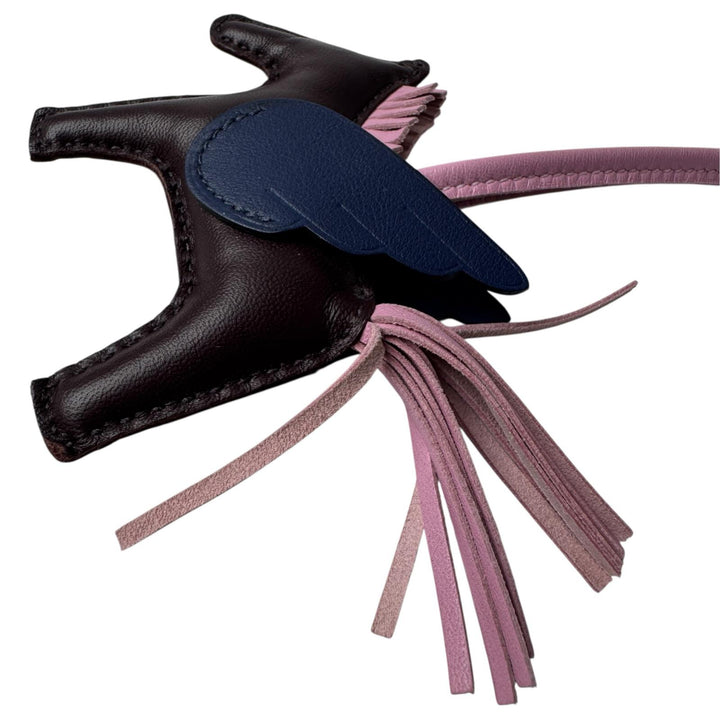 美品 エルメス HERMES ロデオペガサス PM バッグチャーム ラムスキン B刻印 レディース