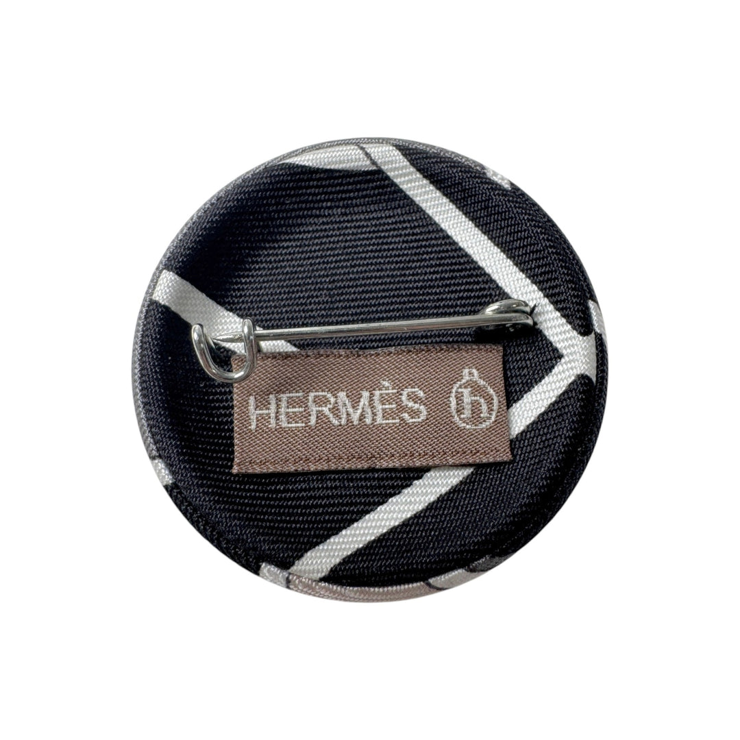 エルメス HERMES プティアッシュ シルク ブローチ レディース