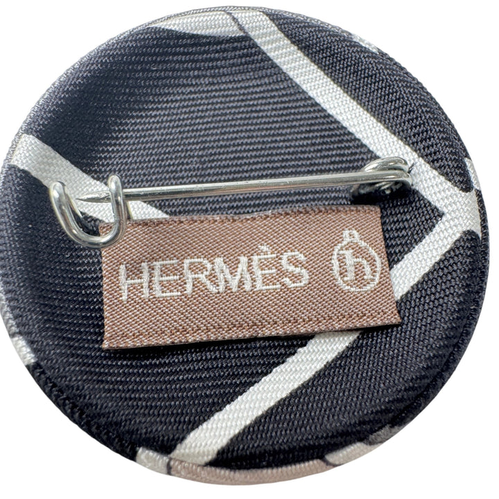 エルメス HERMES プティアッシュ シルク ブローチ レディース