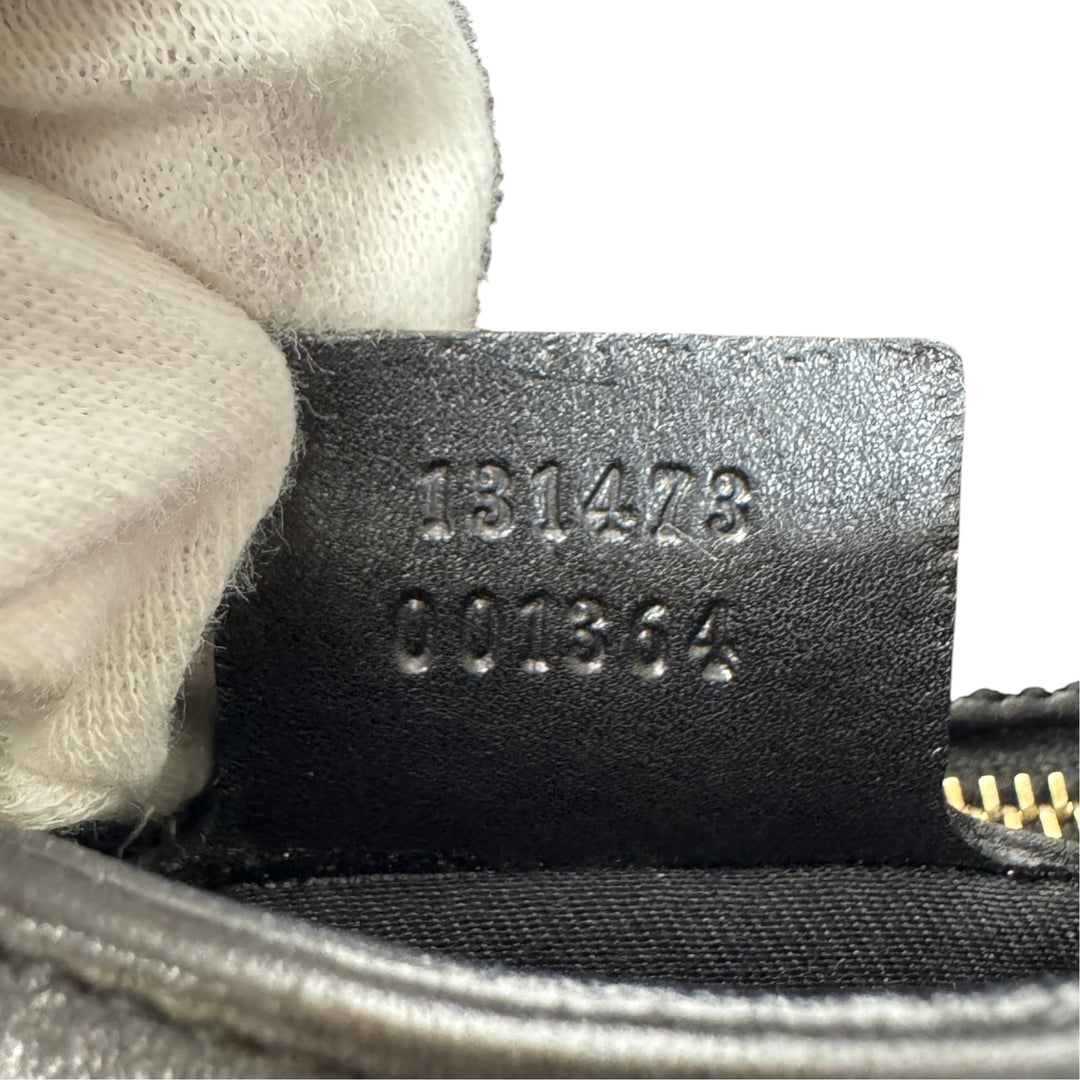 グッチ GUCCI ホースビット ワンショルダー ハンドバッグ ブラック 131473 レディース