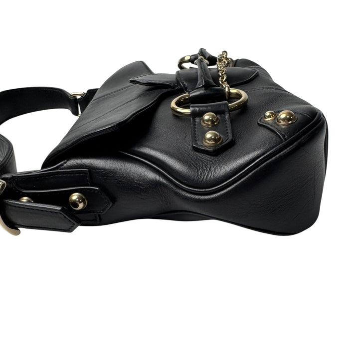 グッチ GUCCI ホースビット ワンショルダー ハンドバッグ ブラック 131473 レディース