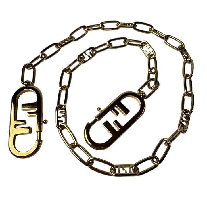 フェンディ FENDI ストラップユー オーロック ゴールド メタルチェーン レディース
