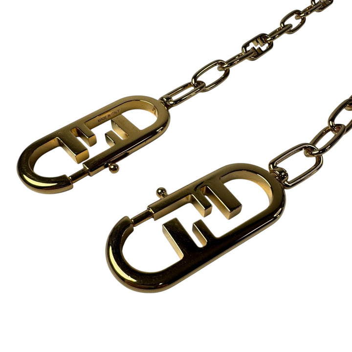 フェンディ FENDI ストラップユー オーロック ゴールド メタルチェーン レディース