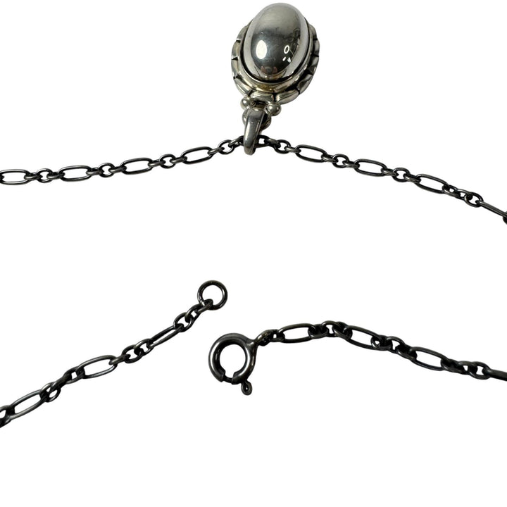 ジョージジェンセン Georg Jensen ヘリテージ コレクション 2001 イヤーペンダント ネックレス シルバー 925 メンズ