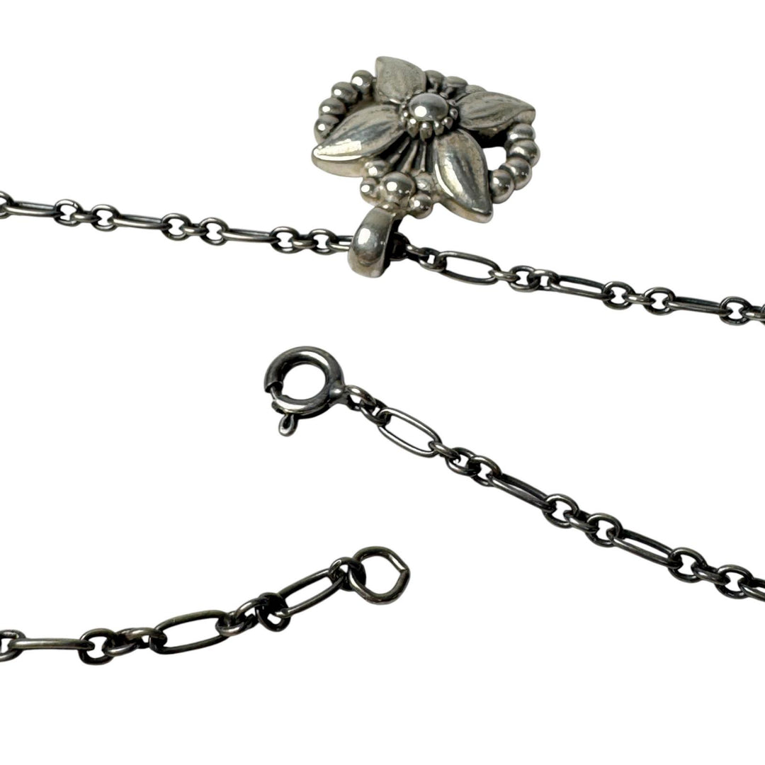 ジョージジェンセン Georg Jensen 1998 イヤーペンダント ネックレス シルバー925 メンズ