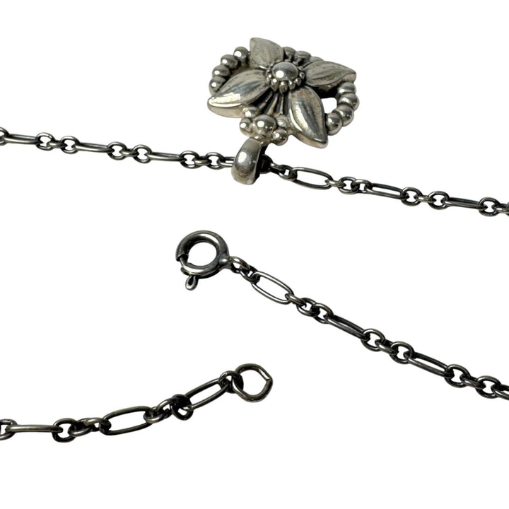 ジョージジェンセン Georg Jensen 1998 イヤーペンダント ネックレス シルバー925 メンズ