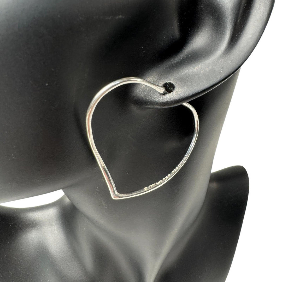 ティファニー TIFFANY オープンハート フープピアス シルバー925 エルサペレッティ レディース