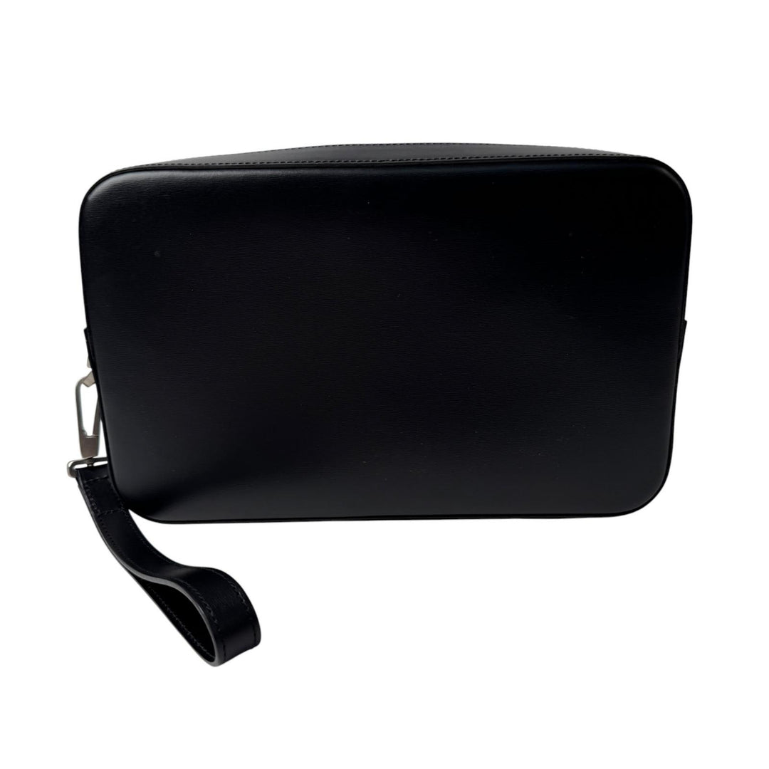 美品 ダンヒル dunhill レザー クラッチバッグ セカンドバッグ ブラック メンズ