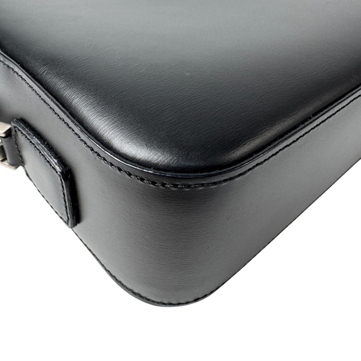 美品 ダンヒル dunhill レザー クラッチバッグ セカンドバッグ ブラック メンズ