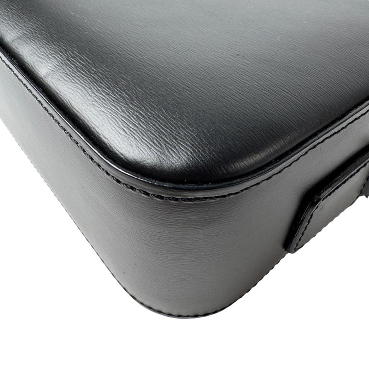 美品 ダンヒル dunhill レザー クラッチバッグ セカンドバッグ ブラック メンズ