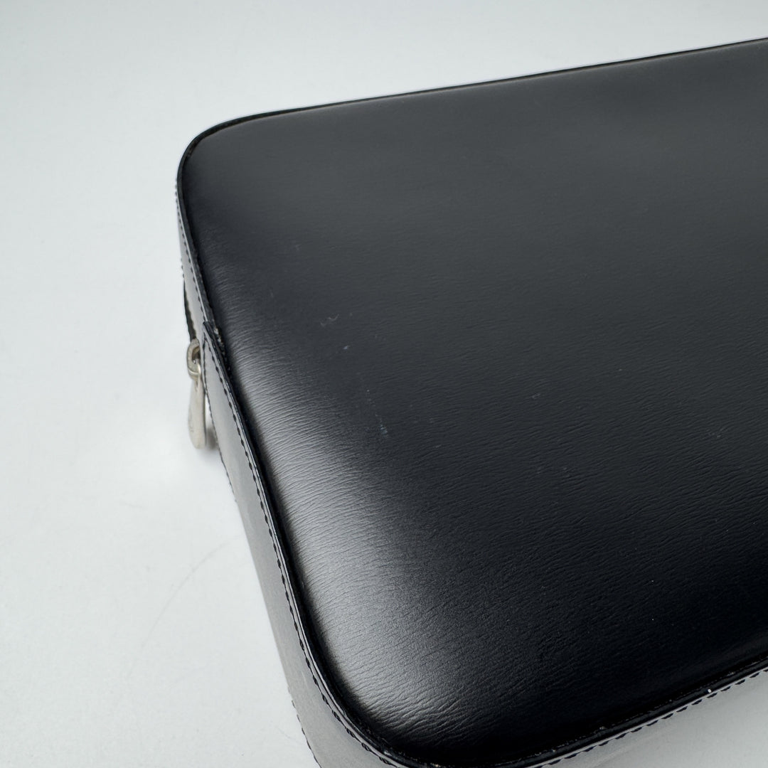 美品 ダンヒル dunhill レザー クラッチバッグ セカンドバッグ ブラック メンズ