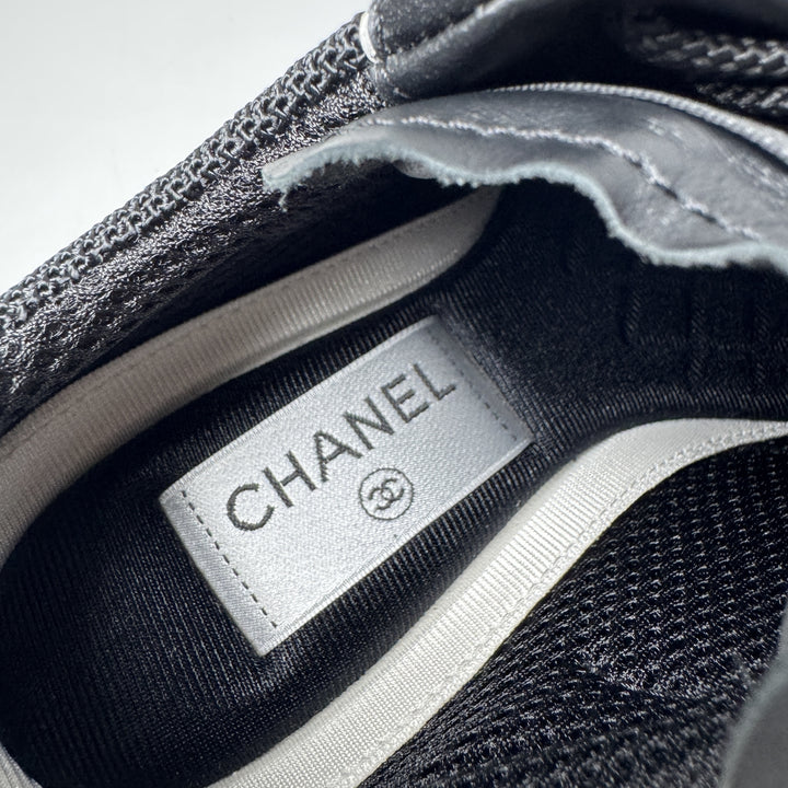 未使用 シャネル CHANEL 25/26秋冬 ココマーク ヒール スニーカー G46871 #37 レディース